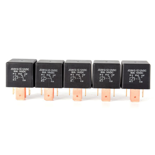 Waterproof 12V Relay DC SPDT 80A 5 Pin Car Changeover Automotive ON/OFF RelX^m^