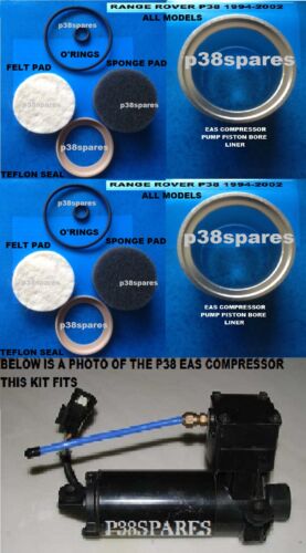 P38 Air Suspension EAS Compressor Piston Seal Kit Cylinder Liner Twin Pack