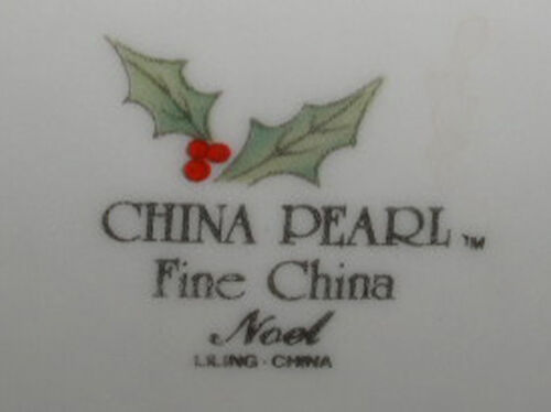 China Pearl Noel Liling Tea Cup Coffee Black Stamp 