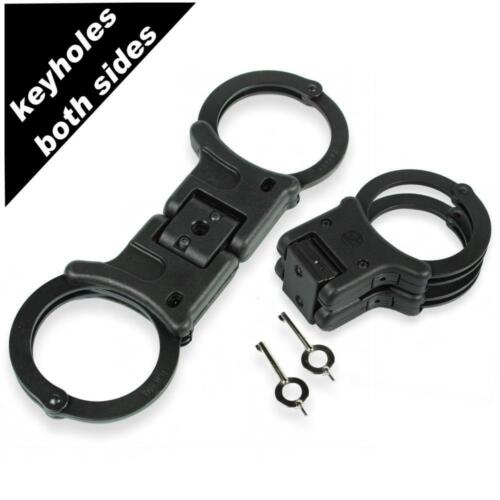 TCH852B Brand new nickel plated rigid folding handcuffs