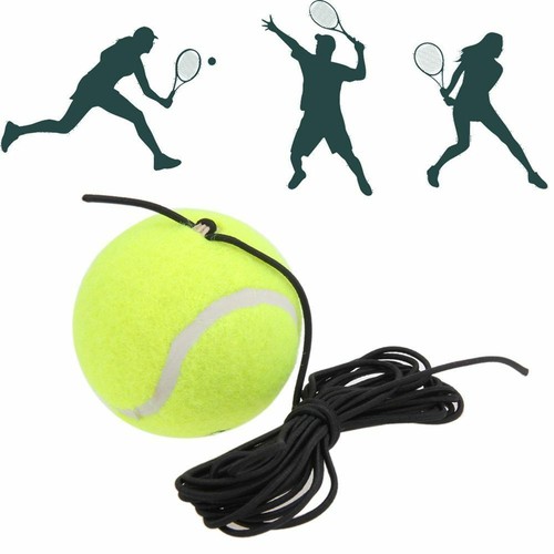 Single Training Tennis Ball Belt Line Cord Tool Practice Band Rubber Elastic