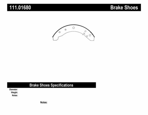 Drum Brake Shoe-Premium Brake Shoes-Preferred Rear Centric 111.01680