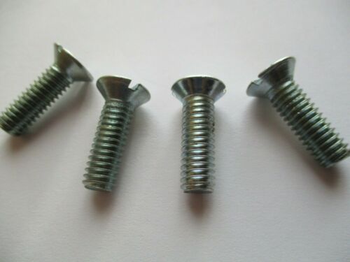 RECORD No 5,6 etc slotted 5/16" whit csk X 1" long Set of 4. Vice jaw screws 