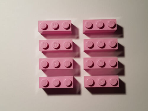 LEGO® 8 x 3622 Basic Stein 1 x 3 hellrosa 6052345 Bright Pink #BCGB