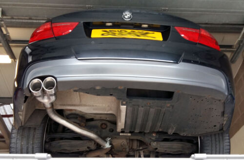 BMW 318D Twin 3/" tail pipe C 320D E90//E91//E92//E93 Rear silencer delete pipe