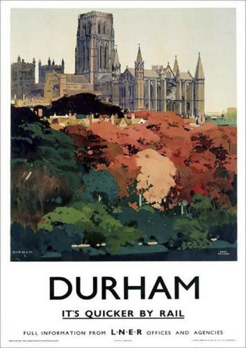 A2 A3 DurhamLNERVintage PosterA1