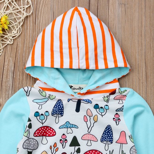 Kid Baby Girl Fashion Sweatshirt Hoodies Tops T-shirt Long Pants Outfits Set