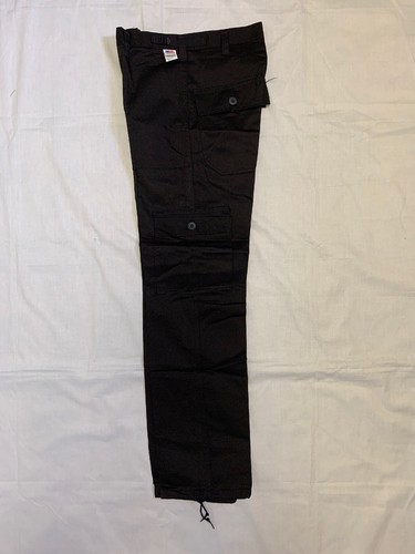 Black Cargo Fatigue Pants Small Made in USA Cotton//Poly New #07