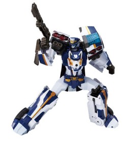 Robot V 9.5"Sergeant Justice Transform Figure Police Car Boys Toy Robot