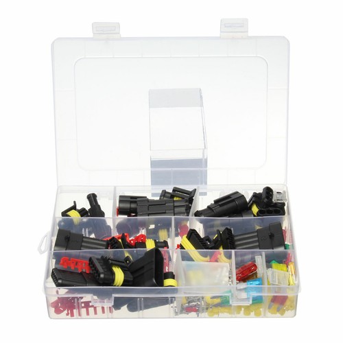 1-6Pin Way Cars Electrical Wire Waterproof Connector Plugs Fuse Case Kit Tool