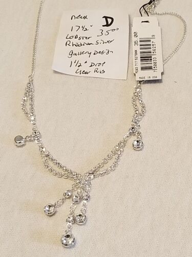 Austrian Crystal Rhinestone Jewelry Necklace Nice Quality Old Stock Never Used