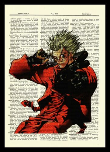 Trigun Vash the Stampede Dictionary Art Poster Picture Anime Manga 