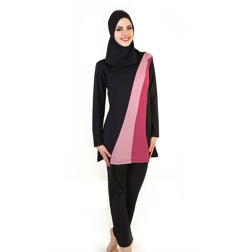 Summer Modesty Muslim Swimwear Swimsuit Full Cover Islamic Beachwear Burkini