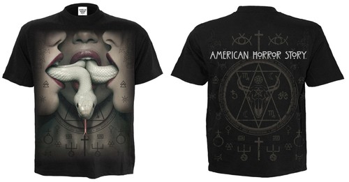OFFICIAL LICENSED SPIRAL AMERICAN HORROR STORY T-SHIRTS//COVEN//ASYLUM//NUN////TOP