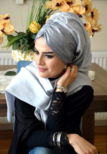 Bd510 velo finito Hazir büzgülü türban Esarp Sal tesettür Hijab Khimar