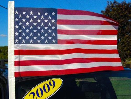 12 CLOTH American Antenna FlagS WITH FREE SHIPPING