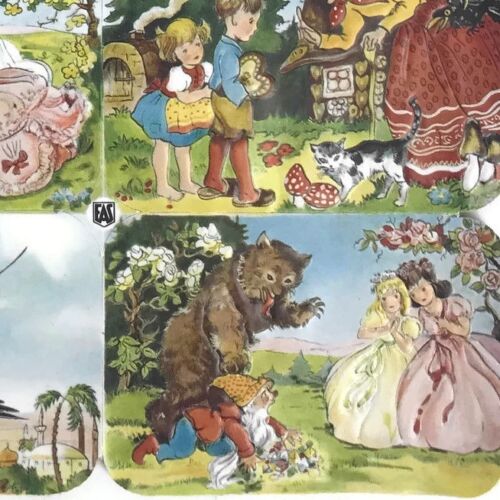 Vintage EAS Germany Die Cut Scraps Ganzbilder 3067 Fairytales Single Sheet