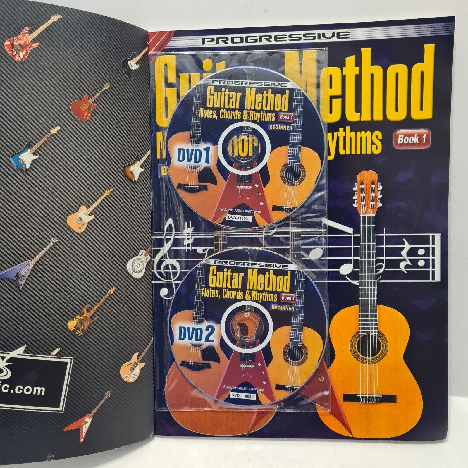 Progressive Guitar Method Book Beginner Notes Chords Rhythms Turner