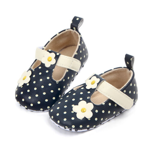 Newborn Baby Girl Flower Anti-slip Crib Shoes Soft Sole Sneakers Prewalker 0-12M