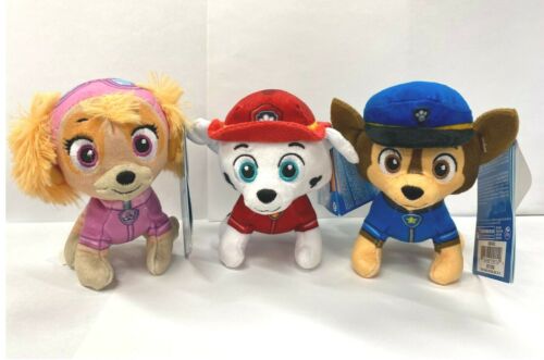 Details about  / Paw Patrol Plush Stuffed Animal Toy Set Chase,Marshall /& Skye 5/" Tall NEW