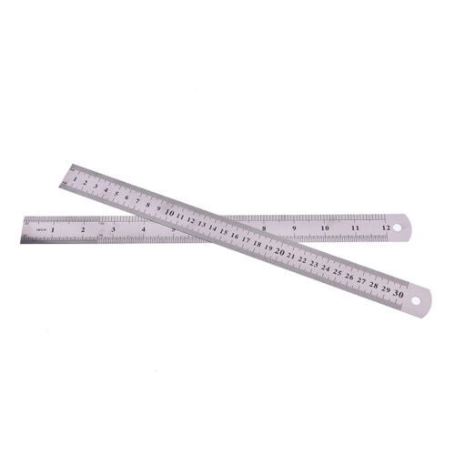 METAL RULER Stainless Steel Straight Edge Drawing Cutting Non Sk`C1 