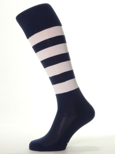 50180U-N84 15 Prs Umbro Men/'s Football Socks Navy /& White Hoops UK Size 7-11