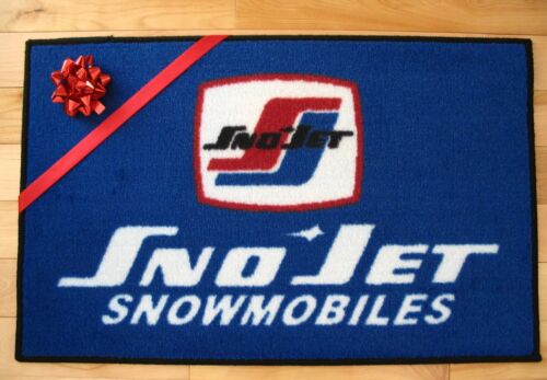 Sno-Jet Snowmobile Vintage Retro logo door mat
