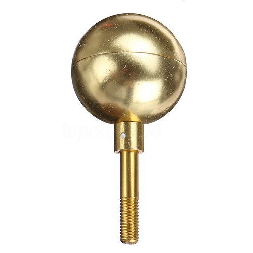 Pôle Drapeau Réparation 2/'/' Dia Truck Pulley Gold Ball Cleat Clip Halyard Rope