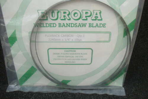 EUROPA CARBON FLEX BANDSAW BLADE 2240MM X 1//4/" X 10TPI TO FIT ELEKTRA BECKUM 315