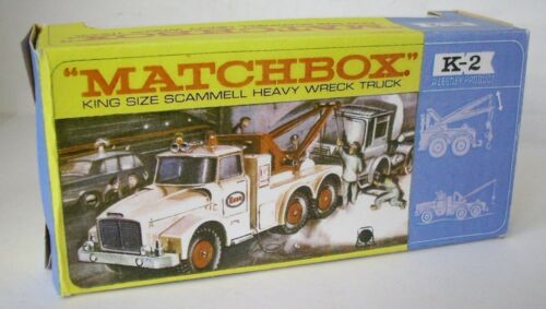 2 Scammel Heavy Wreck Truck Repro Box Matchbox King Size K