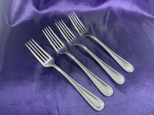 Wallace ROYAL BEAD Stainless Dinner Fork 7 3/8" Set of 4 