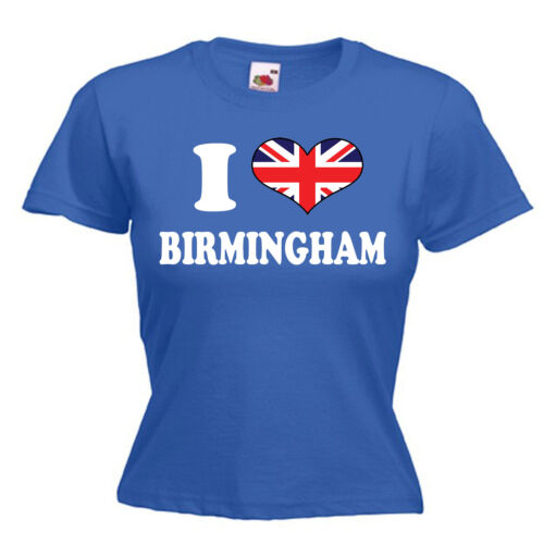 I Love Heart Birmingham Ladies Womens Lady Fit T Shirt