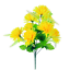 Beautiful Artificial Spiky Chrysanthemum Bush/Bunch 6 Colours8 Flower Heads 