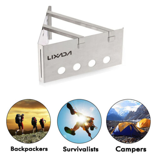 Outdoor Camping Wood Stove Portable Stainless Steel Picnic Hiking Cooking Burner 
