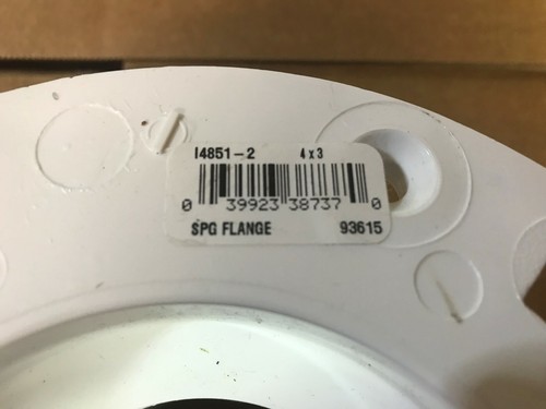 PVC DWV Spigot Closet Flange Nibco 4 in Lot of 5 x 3 in