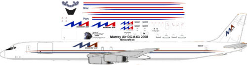 Murray Air Douglas DC-8-61F pointerdog7 decals for Minicraft 1/144 kits 