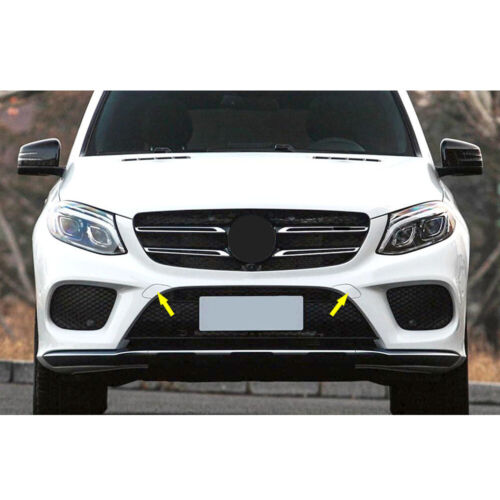 Pair Front Bumper Tow Eye Cover Cap Fit For 2016-19 Mercedes W292 GLE350 GLS550 