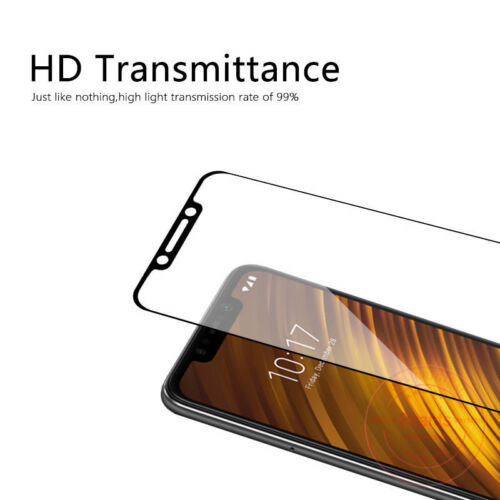 1/2x para Xiaomi Pocophone F1 Vidrio Templado Film Protector de pantalla cubierta completa Y1 