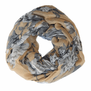 SCIARPA circolare XXL BEIGE GRIGIO BIANCO ESTATE sciarpa rotonda copricollo 15 F 6