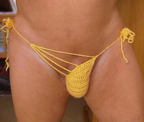 MENS CROCHET G STRING THONG custom made in any color and size 72 more styles