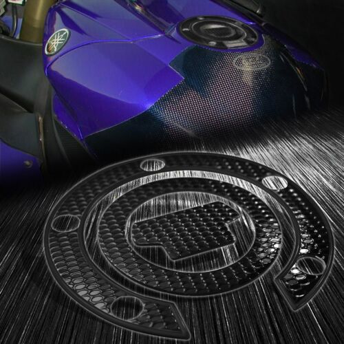 Perforated Black Gas Tank Fuel Cap Cover Protector Pad for Yamaha YZF R1//R6//FZ