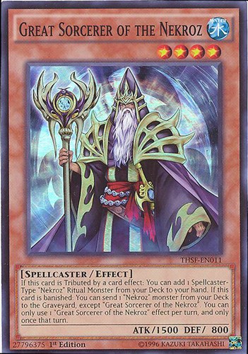 Yu-Gi-Oh Card GREAT SORCERER OF THE NEKROZ super rare holo THSF-EN011 - NM