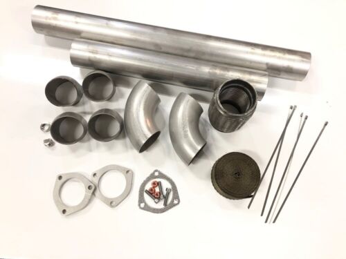 3/" 76,1mm tubería kit arco de acero inoxidable acero inoxidable flexrohr tubo turbo vr6