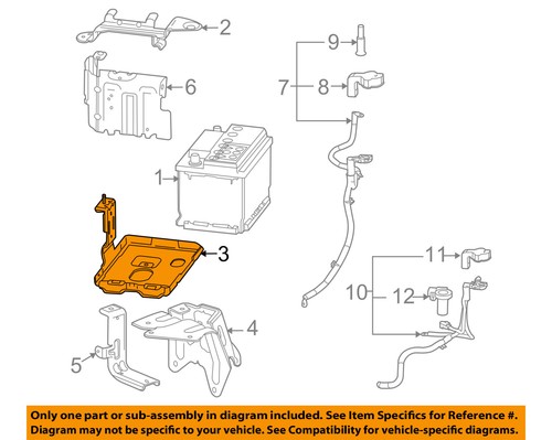 GM OEM-Battery Tray 25796481