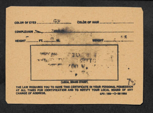 Lee Harvey Oswald Fake ID Reprint On Genuine Original Period 1963 paper 