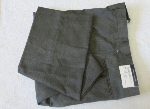 NWT $95.00 Sz 40X32 Tommy Hilfiger Grey Flat Front Trim-Fit Solid Dress Pants