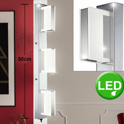 Design DEL mur lampe salon chambre miroir éclairage Chrome Lampe Satiné