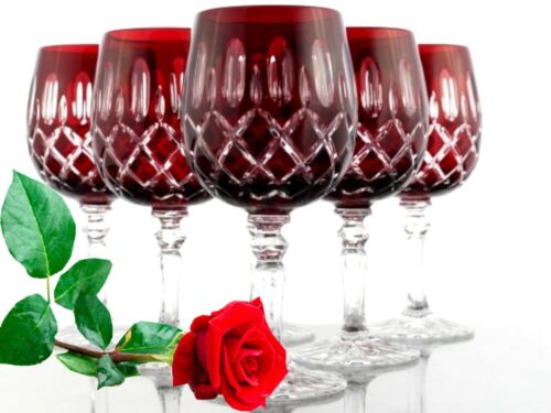 Les verres à vin Romains bleikristall 6 ST 368car R rouge Romains Cristal Vin Verres