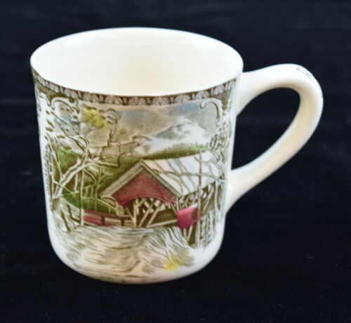 Johnson Brothers Friendly Village The Covered Bridge Coffee Cup Mug