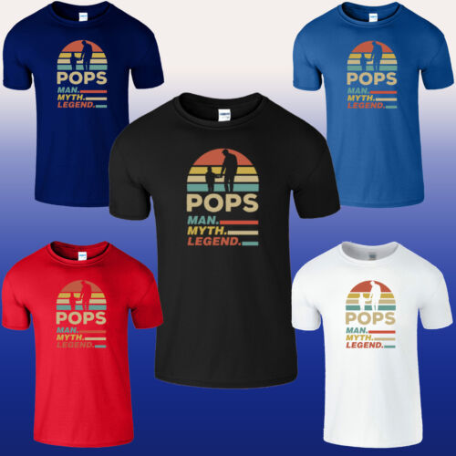 Pop Man Myth Legend Hommes T Shirt Fête des Pères adulte cadeau top tee shirt